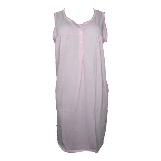 Bata Camisón Largo Para Dama Unicolor Creaciones Boby