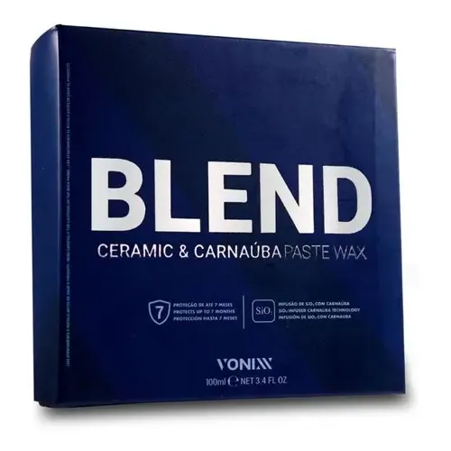 Cera Automotiva Pasta Blend Vonixx 100ml Carnaúba E Cerâmica