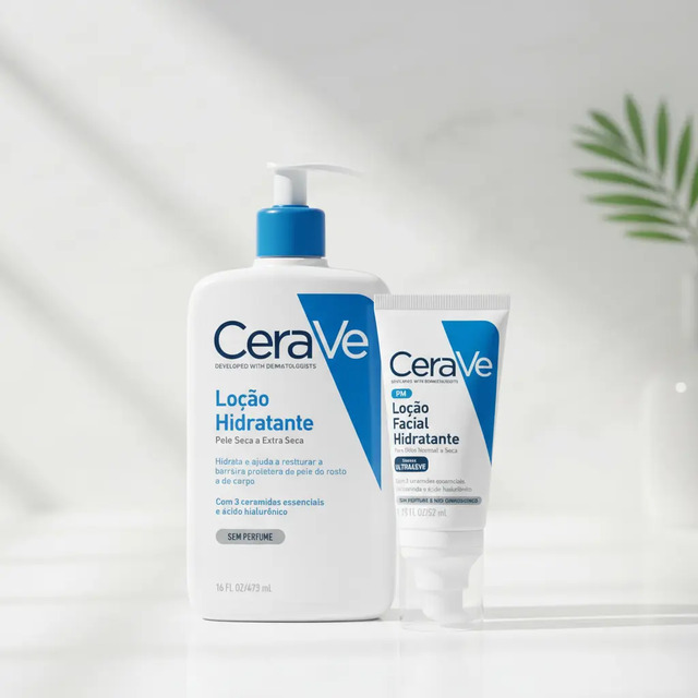 Cerave Loção Hidratante Ácido Hialurônico 473ml Fluido Kit Cerave Loção Hidratante Ácido Hialurônico 473ml Fluido Kit