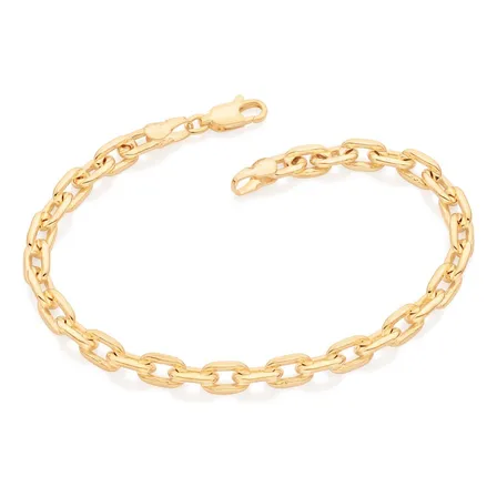 Pulseira Corrente Cadeado Folheada A Ouro Rommanel 552015