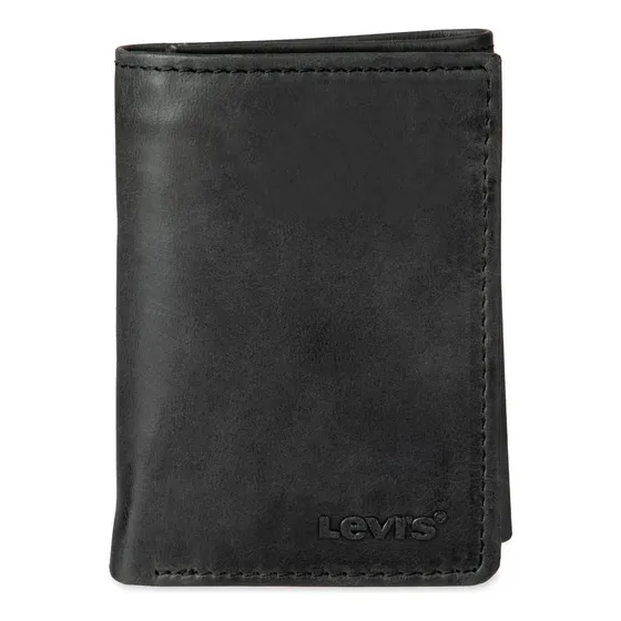 Billetera Levi's Trifold Para Hombre Con Ventana De Identifi