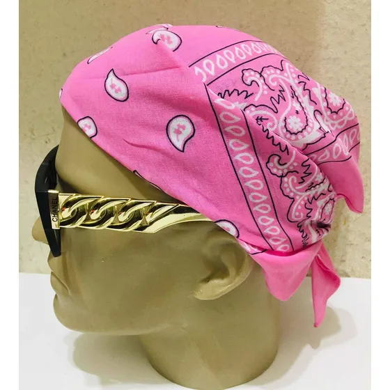 Lenço Bandana Gangsta Rap Payslei Rosa