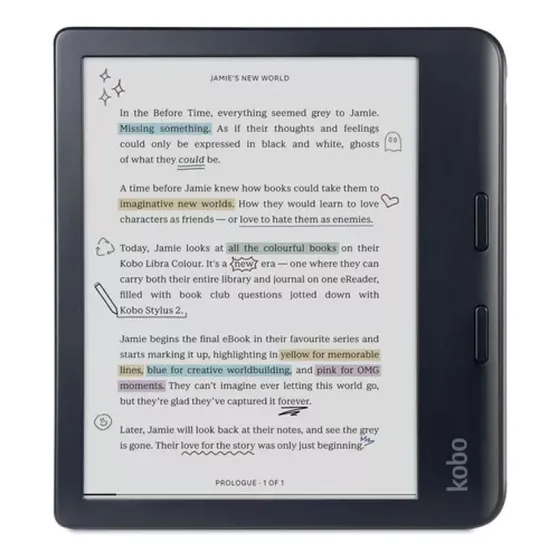 Ebook Kobo Libra Colours 32gb Táctil 7 Color