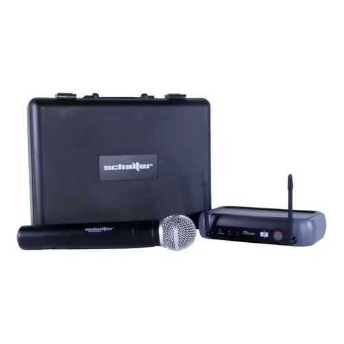 1 Microfono Profesional Inalambrico Uhf Largo Alcance Color Negro