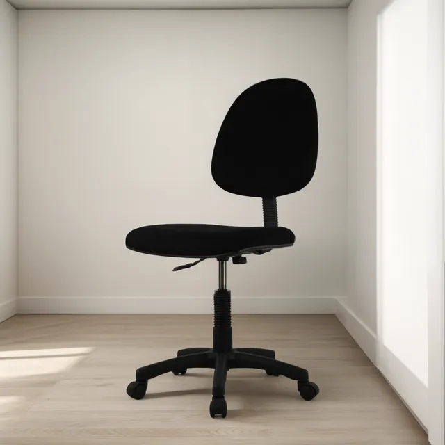 Silla Para Oficina Secretarial Negra Mod.009f ¡envío Gratis!