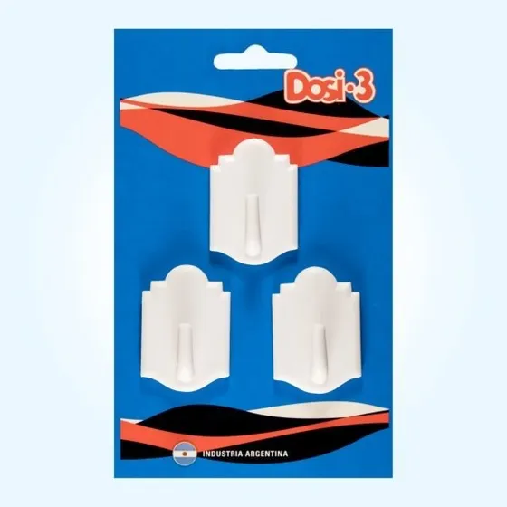 Set De Perchas Cuadradas Autoadhesiva  X3u Pettish Online
