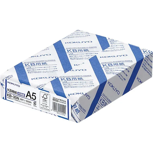 Kokuyo Papel A5 Kb, Grosor Del Papel 0.004 In, 64gsm, 80 Bri