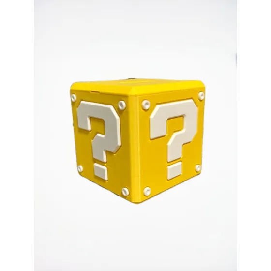 Alcancia Gamer Cubo De Pregunta  Mario Bros