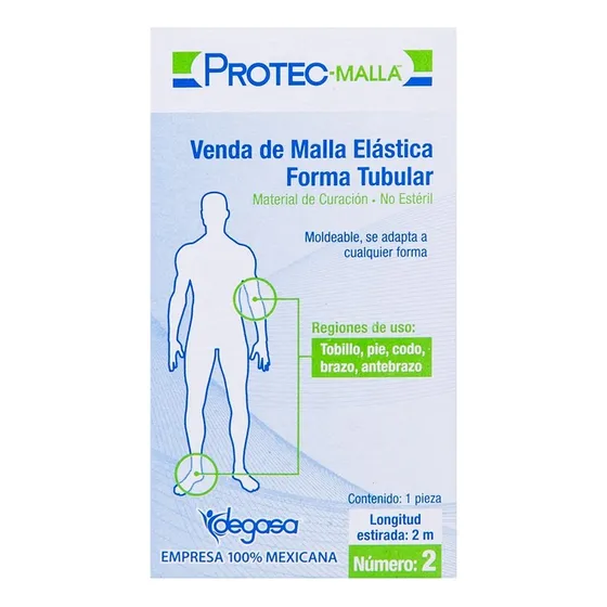 Venda De Malla Elastica Forma Tubular No.2 De 2 Metros