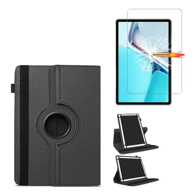 Funda Universal + Mica Para Huawei Matepad 11 Case Giratoria