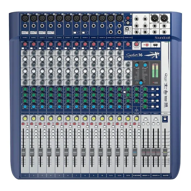 Consola Sound Craft Signature 16 Canales Nuevas