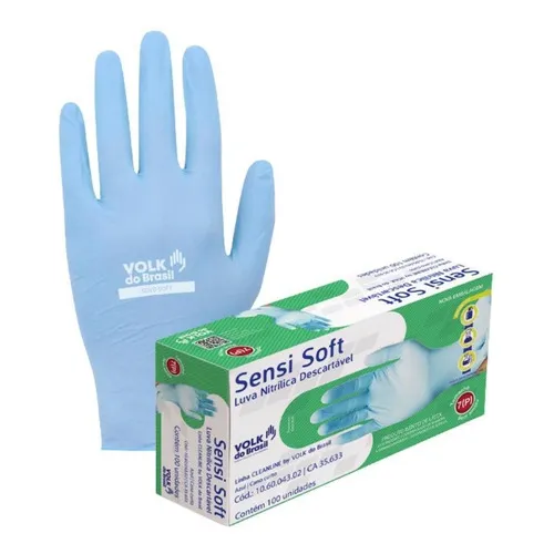 Kit 2 100 X Luvas DescartĂĄvel NitrĂlica Procedimento Profiss Cor Azul-claro Tamanho M Kit 2 100 X Luvas DescartĂĄvel NitrĂlica Procedimento Profiss Cor Azul-claro Tamanho M