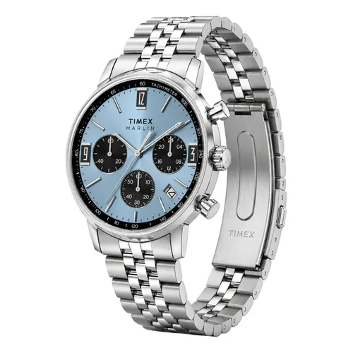 Relógio Timex Q Nasa Tw2y56700 Masculino 40mm Aço Inox Prateado