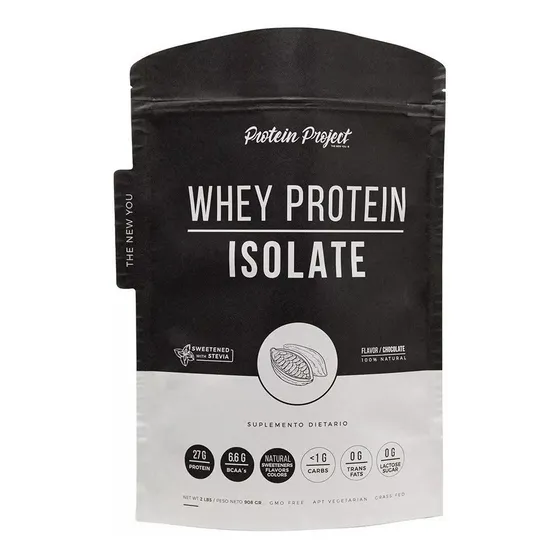 Suplemento Whey Protein Isolate Sabor Chocolate de 908g Protein Project