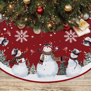 Falda De Arbol De Navidad Con Forma De Muneco De Nieve, 4... Falda De Arbol De Navidad Con Forma De Muneco De Nieve, 4...