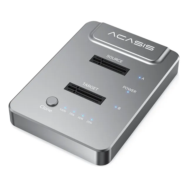 Carcasa Nvme Clone Para Disco Duro Externo Acasis M.2 Color Azul Marino