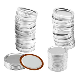 48 Tapas Y Bandas De Conserva Para Boca Regular, Tarro De 70 48 Tapas Y Bandas De Conserva Para Boca Regular, Tarro De 70