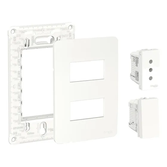 Enchufe+interruptor 9/12 10a Blanco Orion