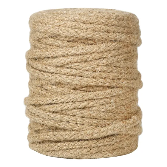 Cuerda De Yute Natural Trenzada 30.48 M Para Manualidades