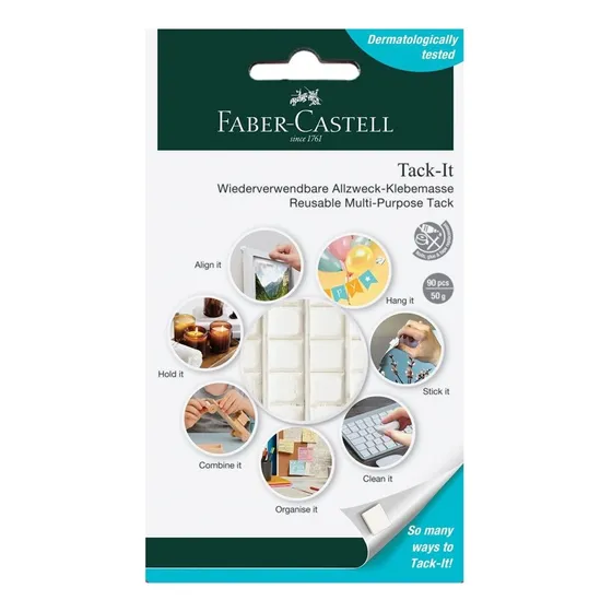 Adhesivo Multiusos Reutilizable Faber Castell Tack-it 50gr Color Blanco
