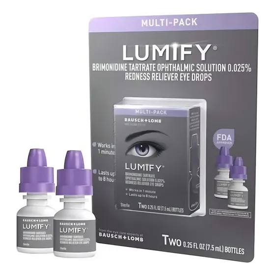 Lumify Gotas Para Ojos Rojos 2 Frascos 7.5ml