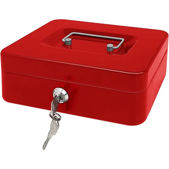 Caja Chica Metalica Seguridad Con Llaves Dinero Joyas 8 PuLG