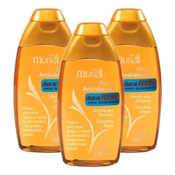 Muriel 03 Óleo Corporal De Amêndoas Com Argan 100ml