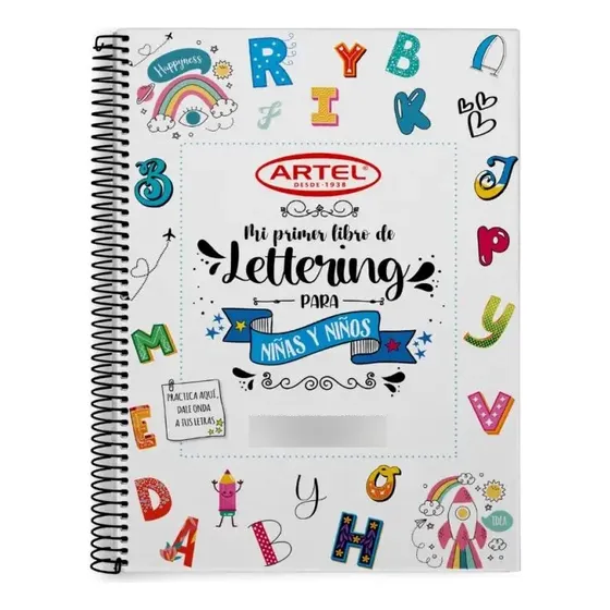 Mi Primer Libro Lettering Para Niños Artel Color Blanco