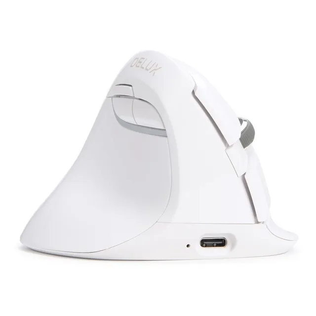 Delux Mouse Ergonómico Inalámbrico Para Zurdo Con 4000dpi