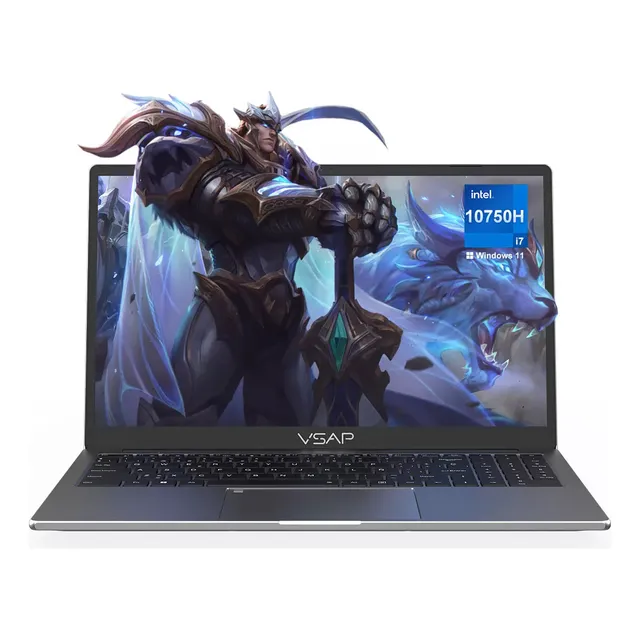 Notebook VSAP VNJH15021 I7 10750H 16GB Ram 512GB SSD 15.6 Pulgadas Win 11 Color Gris
