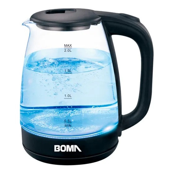 Jarra Eléctrica Con Medidor Boma Bm-0605 220v 240v 2l Color Negro