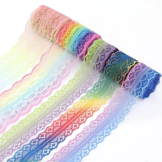 Ancoo Cinta Encaje Floral Color Degradado 25 Yarda The S