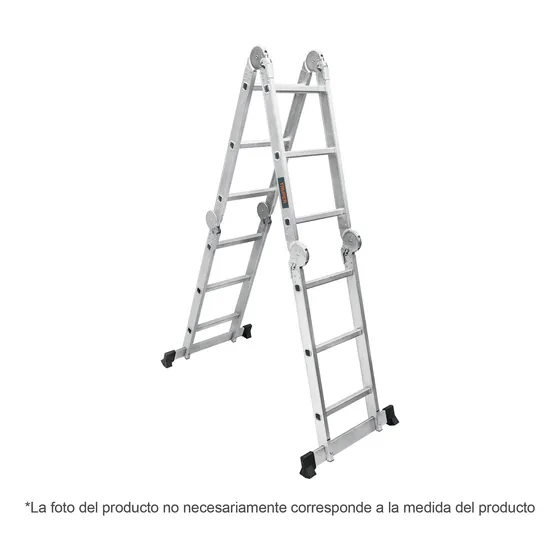 Escalera Multiposición 16 Peldaños, Tipo I, Truper