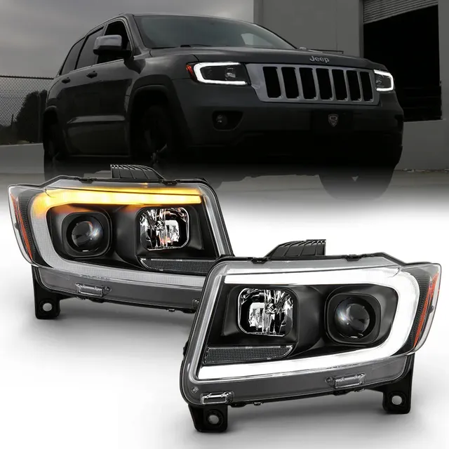 Faros Led Delanteros Jeep Grand Cherokee 4g 2011 2012 2013