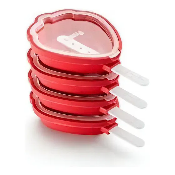Lekue 3400265s01u150 Strawberry Icecream Mold Red