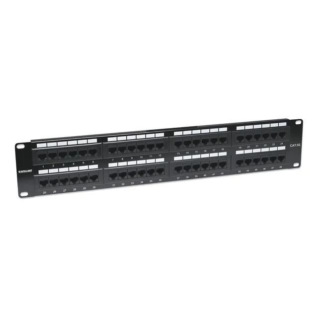 Intellinet-513579 Panel Cat5e 48p Utp 2u Negro Rack 19