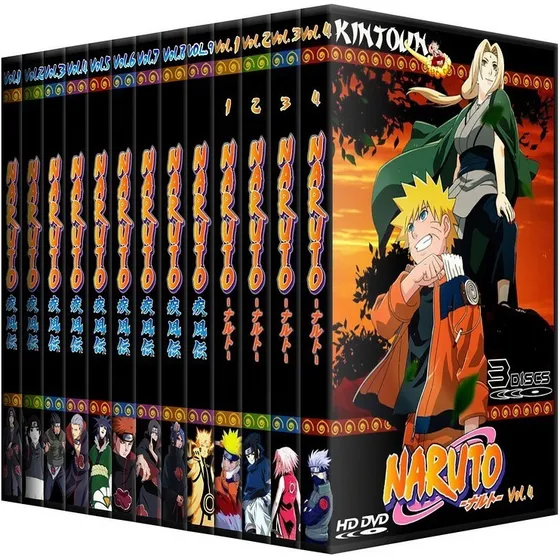 Dvds Naruto Classico + Shippuden Completos + 11 Filmes