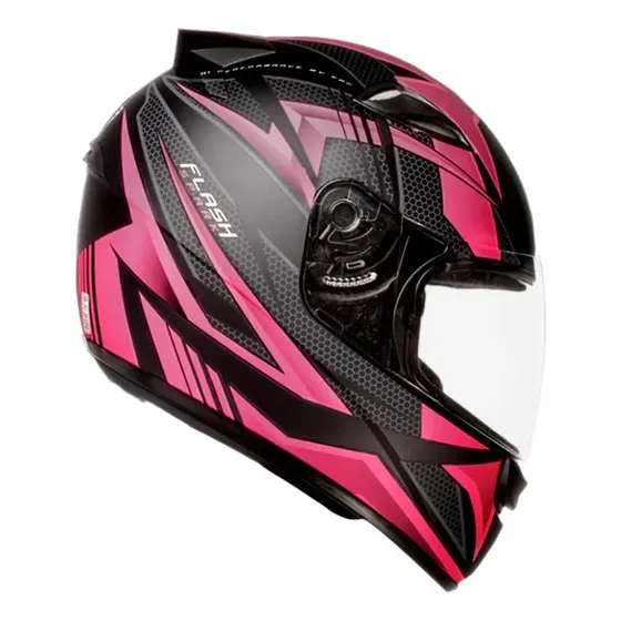 Capacete Ebf De Moto New Spark Flash Fosco Cor Rosa Tamanho do capacete 60 — foto 2