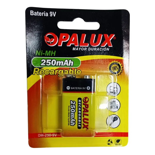 Batería Recargable 9v 250mah Opalux - Mihaba