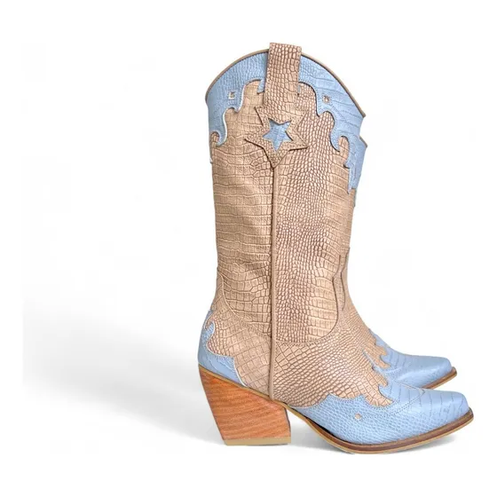Botas Texanas Mujer, Cowboy Boots  100% Cuero Colombiano