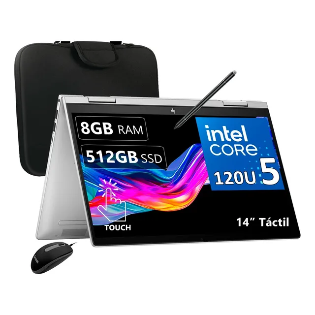 Hp Envy X360 14 Core 5 120u 8gb 512gb Ssd W11 + Lápiz