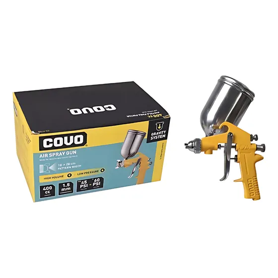 Pistola P/pintar De Gravedad 400cc Covo Gs