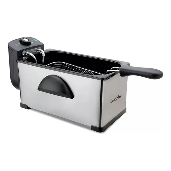 Freidora De Aceite Decakila 3l 1500w Color Gris Frecuencia 50