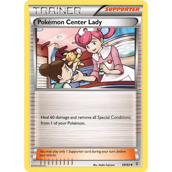 Pokemon Supporter Center Lady 68/83 Reverse Genertions Gen