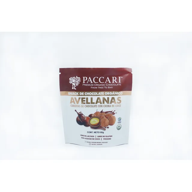 Avellanas Cubiertas De Chocolate Con Crema De Coco 60 Gr