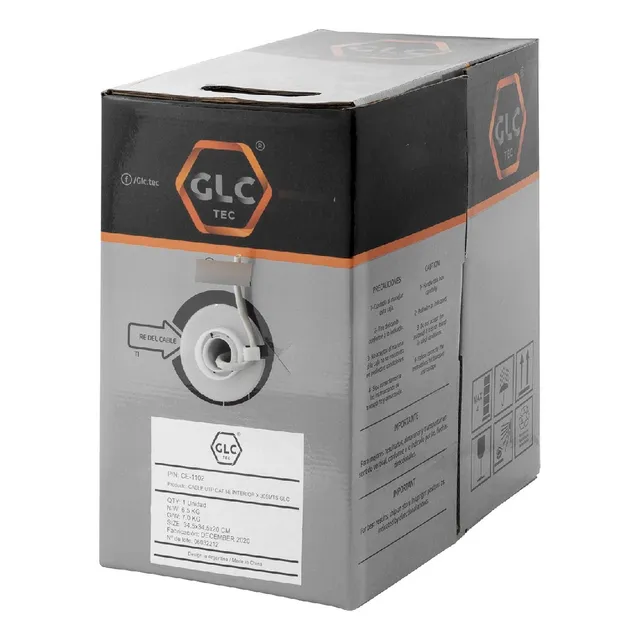 Cable Utp Glc Bobina 305m Cat 5e Interior Redes