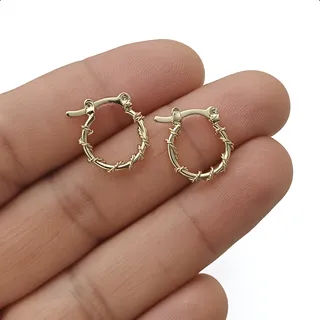 Aretes argollas de oro para niña hotsell