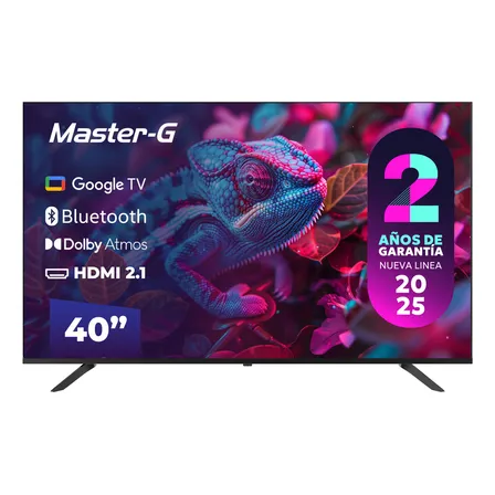 Smart Tv Master-G LED 40 Google Tv Full HD Bluetooth Mgg40ffk Color Negro 2025