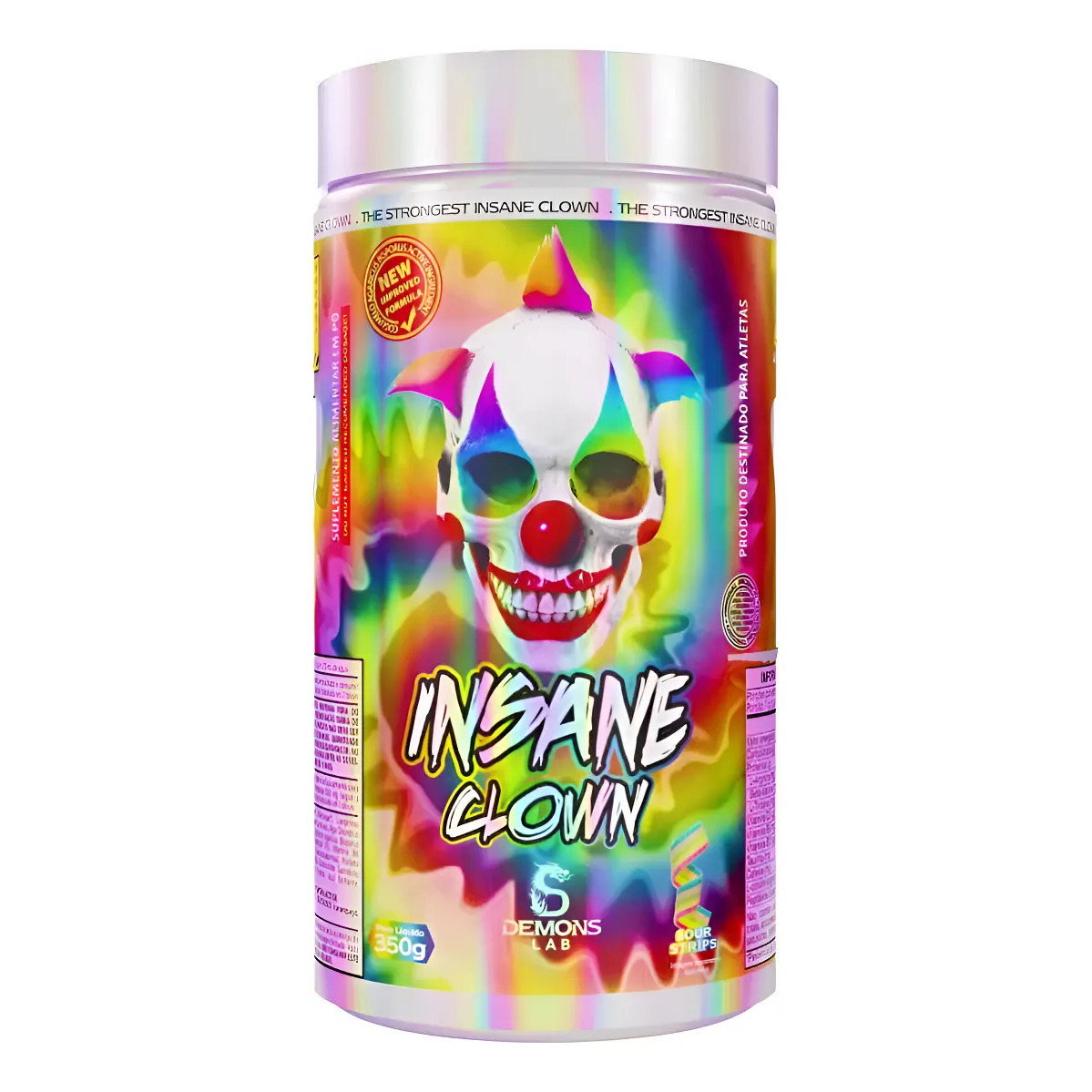 Pre Treino Insane Clown Sour Strips 350g - Demons Lab Sour Strips