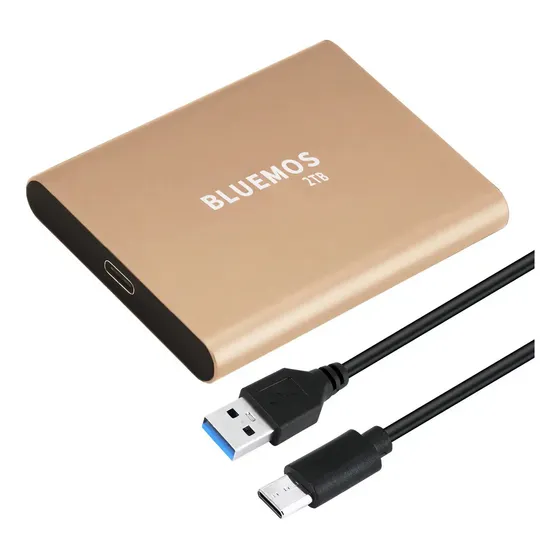 Ssd Externo Dapei Bluemos De 2 Tb, Resistente A Usb C, Golpe